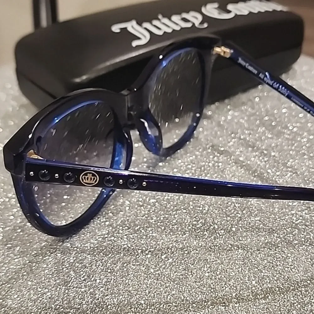 Juicy Couture Rectangle Blue‎ Violet Gradient Sunglasses
